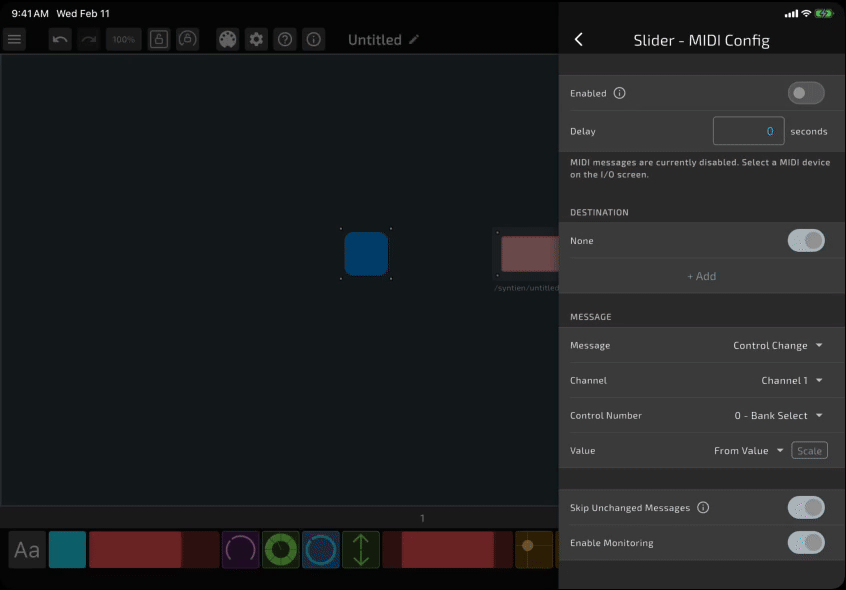 Saving the interface